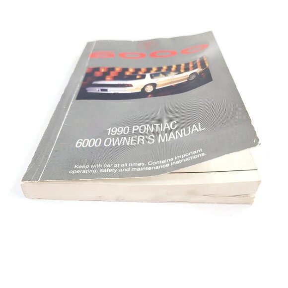 1990 Pontiac 6000 Automobile Car Owner's Instruction Manual With Binder GM 90s - Picture 5 of 12